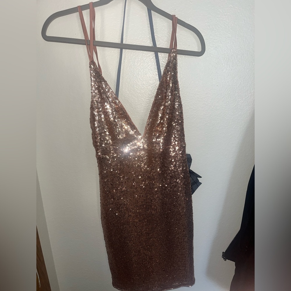 Gorgeous rose gold Hello Molly dress